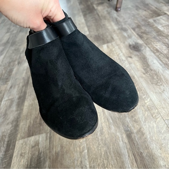 Madewell Charley Collar Block Heel Leather & Suede Boots - Picture 4 of 15